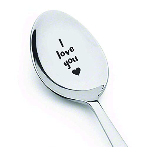 Engraved I Love You Spoon - Romantic Gift Gifts Under 15 for Women - Under 15 for Men - # A22 by Boston Creative Company LLC von Boston Creative Company