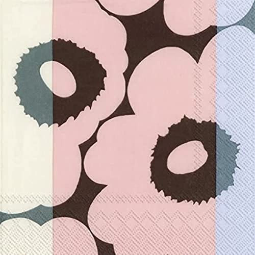 Boston International Marimekko Papierservietten, 3-lagig, 20 Stück, Lunchgröße, Unikko Ralli Rose Boston International Marimekko Papierservietten, 3-lagig, 20 Stück, Lunchgröße, Unikko Ralli Rose von Boston International