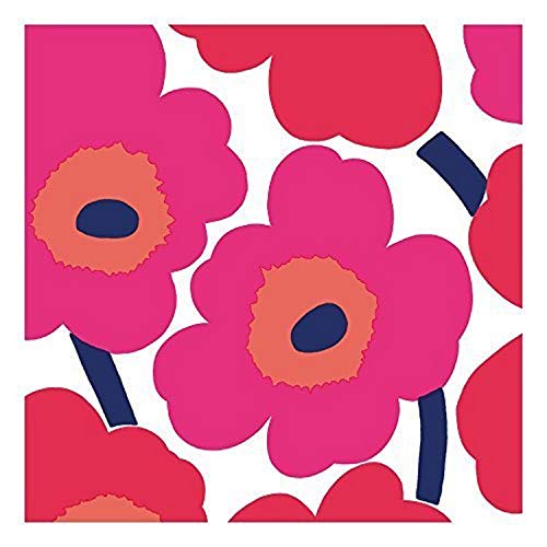 Boston International Ihr Ideal Home Range Party-Servietten Marimekko Einweg-3-lagig, Papierservietten-Set, 16,5 x 16,5 cm, Unikko (rot), 20 Stück von Boston International