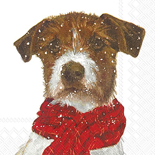Boston International Weihnachtliche Lunch-Servietten, Archie Dog von Boston International