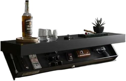 BotYcht Shelf with Secret Compartment,Floating Shelves/Designer Shelf with Secret,Concealed Floating Wallboard for Living Room Office,Wood Shelves Decor,Schwarz BotYcht Shelf with Secret Compartment,Floating Shelves/Designer Shelf with Secret,Concealed Floating Wallboard for Living Room Office,Wood Shelves Decor,Schwarz von BotYcht