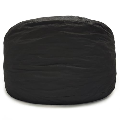 BotYcht Sitzsack Stuhlbezug(ohne Füllung), Waschbar Weich Flauschig Rund Imitation Kaninchenfell Stoff Sitzsackhülle Sitzsäcke Bezug für Erwachsene und Jugendliche,Liner Cover,3.5FT von BotYcht
