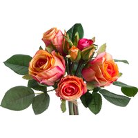 Botanic-Haus Kunstblume "Rosenstrauß mit 5 Rosen und 3 Knospen" von Botanic-Haus