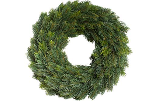 Künstlicher Edel-Adventskranz auf Strohkern, beidseitig gebunden (ca. 42 cm) von Botanic-Haus