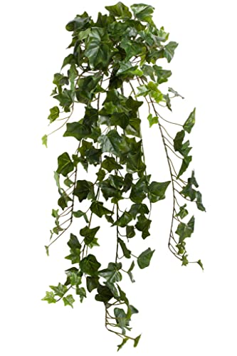 künstlicher Efeu Hängebusch, Kunstpflanze Englisch Efeu ca. 86 cm lang, Farbe: grün von Botanic-Haus