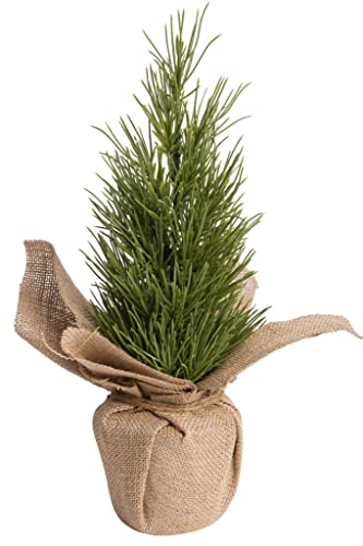 künstlicher Weihnachtsbaum (künstliche Tanne BZW. Kiefer) mit großem Sockel aus Jute von Botanic-Haus