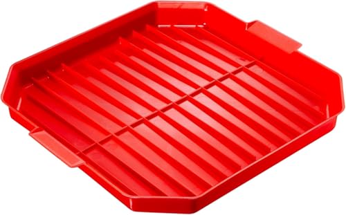 MicroEat Mikrowellen-Speckregal & Eierkocher – BPA-freies Speck-Crisper-Tablett für Fettabfluss, Auftauen, gefrorene Mahlzeiten – spülmaschinenfeste Kunststoff-Mikrowellen-Backform von Botanic Wellness