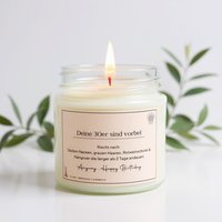 Kerze Zum 40. Geburtstag | Witzige Duftkerze Mit Spruch Im Glas Geschenk Für Freunde Vegan & Handgemacht Humorvolle Geschenkidee Frau von BotanicalGlowCandles