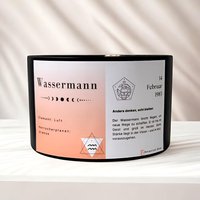 Kerze Sternzeichen Wassermann | Duftkerze Mit Personalisiertem Geburtsdatum Orange Citrin Edelsteinen Sternzeichenkerze Geburtstag Kerze Sternzeichen Wassermann | Duftkerze Mit Personalisiertem Geburtsdatum Orange Citrin Edelsteinen Sternzeichenkerze Geburtstag von BotanicalGlowCandles