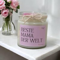 Mama Kerze Muttertagsgeschenk | Beste Der Welt Sojawachs Duftkerze Mit Herzen Geschenk Zum Muttertag Handmade Für von BotanicalGlowCandles