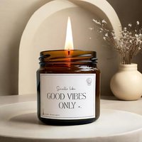 Kerze Mit Wunschtext - Personalisierte Duftkerze Blüten Trostkerze Geschenkidee Sojawachs Custom Botschaft Geburtstag von BotanicalGlowCandles