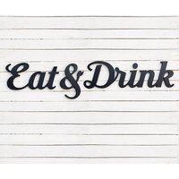 Essen Und Trinken Zeichen Für Esszimmer Dekor, Rustikale Küchen Kunst, Housewarming Geschenk von BotanikaStudio