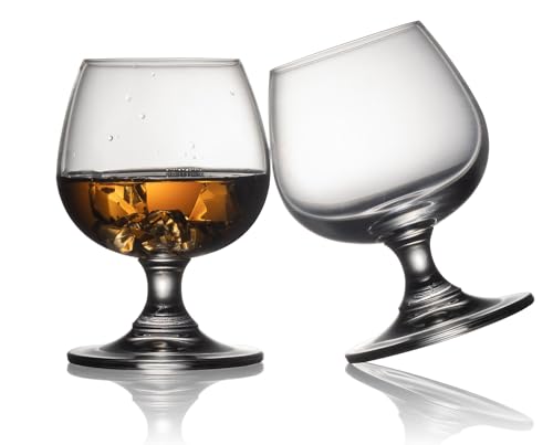 BothEarn Kleiner Brandy Snifter Set von 250 ml Kristall Whiskey Cognac Glas, gut für Hochzeit, Bar, Party, Zuhause, Cocktail, BE031 von BothEarn