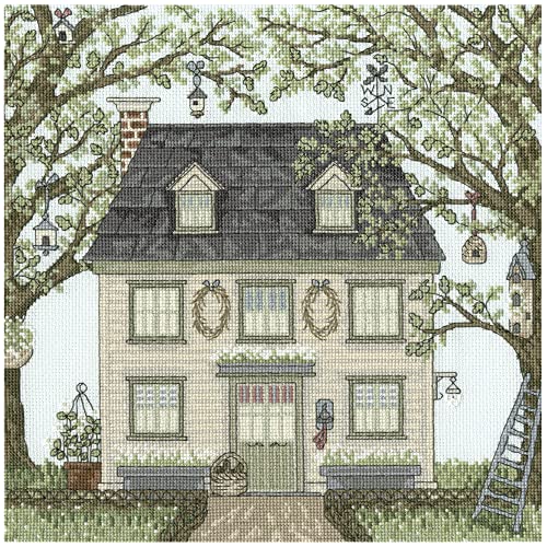 Bothy Threads Kreuzstich Set mit Zählmuster Landhaus von Bothy Threads