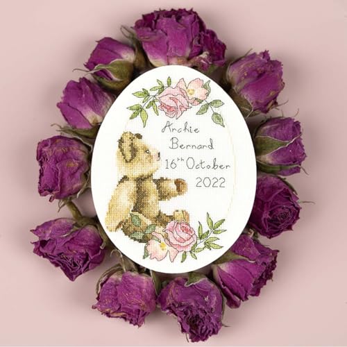 Kreuzstich Set mit Zählmuster "Viktorianischer Teddybär" von Bothy Threads The Home of Happy Stitching
