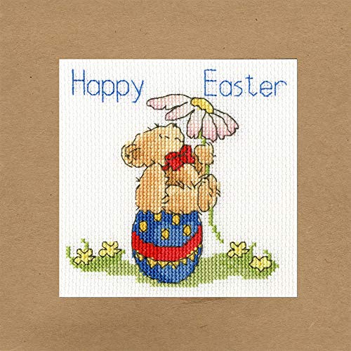 Bothy Threads Grußkarte Kreuzstich-Set Ostern Teddy, 10x10cm, XGC20, Zählmuster Bothy Threads Grußkarte Kreuzstich-Set Ostern Teddy, 10x10cm, XGC20, Zählmuster von Bothy Threads