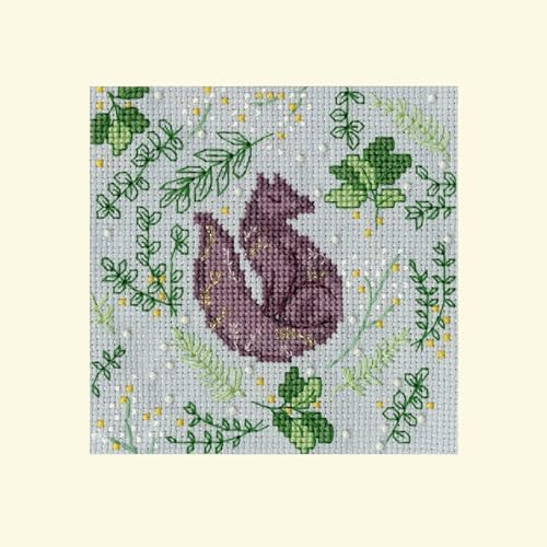 Bothy Threads Grußkarte Kreuzstich Set Scandi Fuchs Zählmuster von Bothy Threads