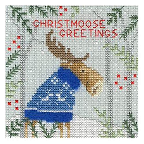 Bothy Threads Kreuzstich Kartenset - Xmas Elch von Bothy Threads