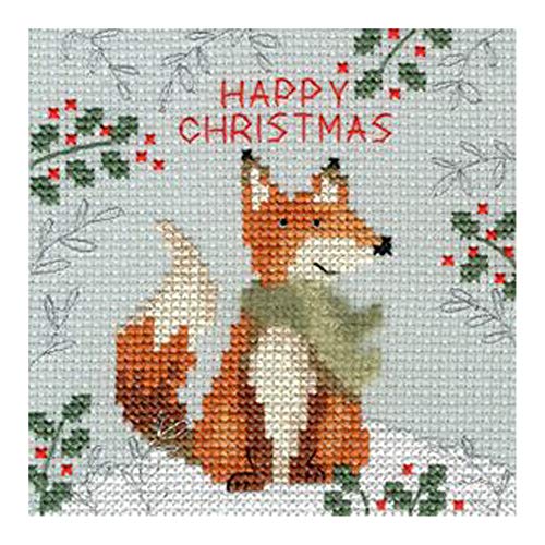 Bothy Threads Kreuzstich Kartenset - Xmas Fuchs von Bothy Threads