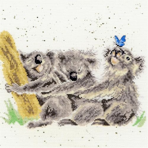 Bothy Threads Kreuzstich-Set Drei gleiche, 26x26cm, XHD20, Zählmuster von Bothy Threads