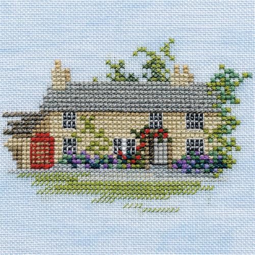 Bothy Threads Kreuzstich-Set Menuette – Fischerboot, 10x10cm, DWMIN05A, Zählmuster von Bothy Threads