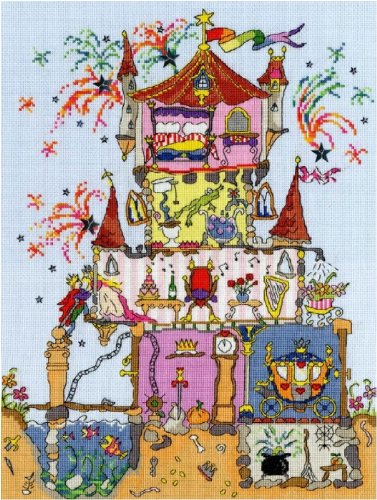 Bothy Threads Kreuzstich-Set "Prinzessin Palast", 26x35cm, XCT2, Zählmuster von Bothy Threads