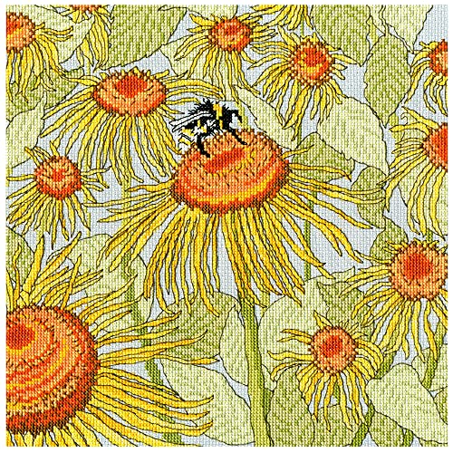 Bothy Threads Kreuzstich Set "Sonnenblumen Garten", Zählmuster, XFY2, 25x25cm von Bothy Threads