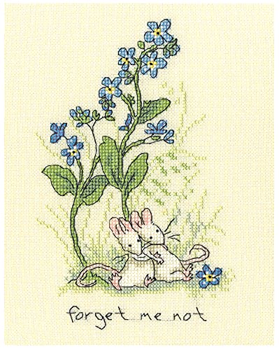 Bothy Threads Kreuzstich Set Vergissmeinnicht Zählmuster von Bothy Threads