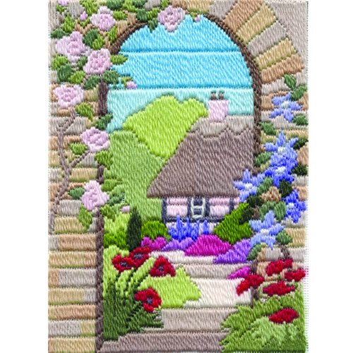 Bothy Threads Langstich-Set Jahreszeiten – Sommergarten, 24x17cm, DW14MLS18, Zählmuster von Derwentwater Designs