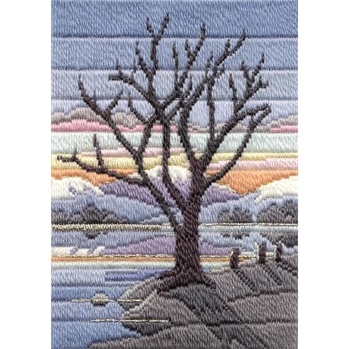 Bothy Threads Langstich-Set Jahreszeiten – Winterabend, 24x17cm, DW14MLS16, Zählmuster von Derwentwater Designs
