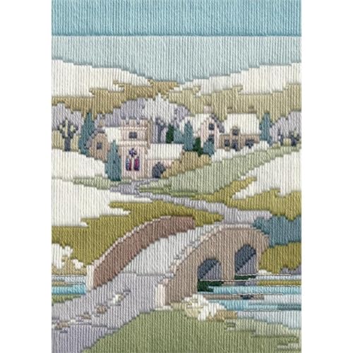 Bothy Threads Langstich-Set Jahreszeiten - Winterspaziergang, 24x17cm, DW14MLS24, Zählmuster von Derwentwater Designs