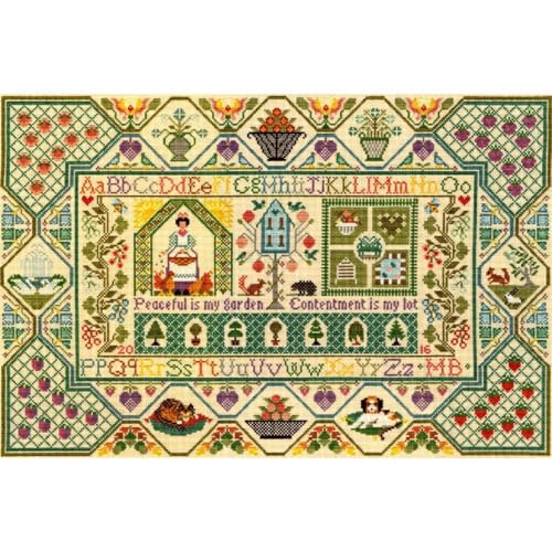 Bothy Threads Kreuzstich-Set Friedlicher Garten, 51x34cm, XS11, Zählmuster von Bothy Threads