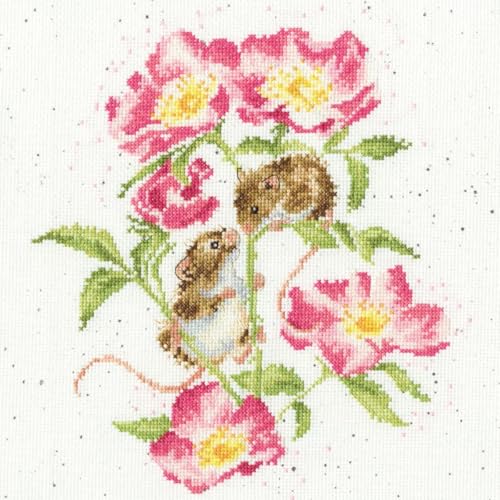 Bothy Threads Set mit Zählmuster Kleines Flüstern, multifarbig, 26x26cm von Bothy Threads