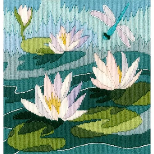 Bothy Threads The Home of Happy Stitching Langstich Set Motiv-Umrisse sind bedruckt Wasserlilien von Bothy Threads The Home of Happy Stitching
