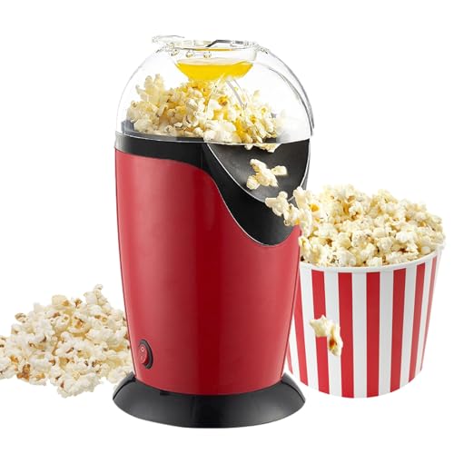 Air Popper Popcorn Maker | Elektrische Popcornmaschine, selbstgemachtes Popcorn | Einfaches, schnell zu bedienendes, ölfreies Popcorn-Werkzeug | Ideal für Wohnungen, Studentenwohnheime, Heimpartys von Botiniv
