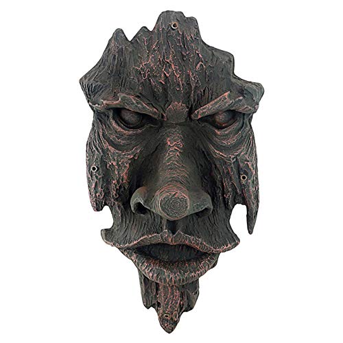 Botiniv Baum Gesichter Outdoor - Baum Gesicht Skulptur - Waldgeist Gottheit Baum Ents Statue Grüne Männer Dekofiguren für den Garten von Botiniv