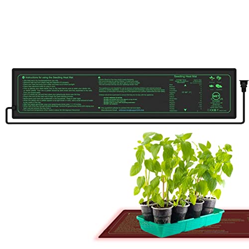 Botiniv Setzling Wärmematte, Sämling-Heizmatte für den Samenstart, Sämling-Heizmatte für Gewächshaus und Keimung, 4" x 20,67" von Botiniv