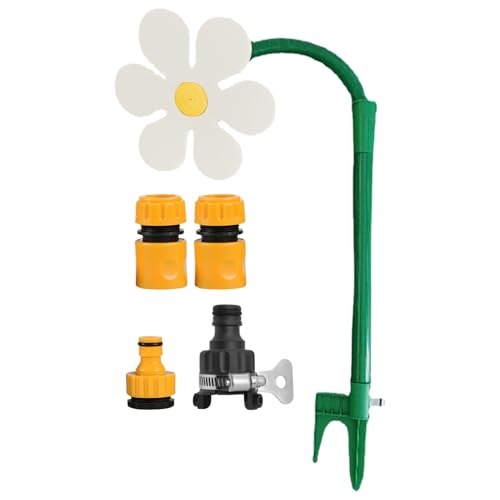Botiniv Tanzende Gänseblümchen, Rasenbewässerungssystem, 360 Grad Rotierendes Bewässerungssystem Für Garten Rasen Terrasse Spiel von Botiniv