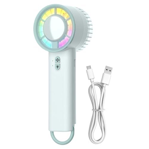 Botiniv Tragbarer Elektro Ventilator | Mobiler Kühlventilator | 3 Stufen Wind Persönlicher Ventilator Mit Licht Für Zuhause Golf Nacken Zelt Camping Reisen Schlafzimmer Auto Schreibtisch Botiniv Tragbarer Elektro Ventilator | Mobiler Kühlventilator | 3 Stufen Wind Persönlicher Ventilator Mit Licht Für Zuhause Golf Nacken Zelt Camping Reisen Schlafzimmer Auto Schreibtisch von Botiniv