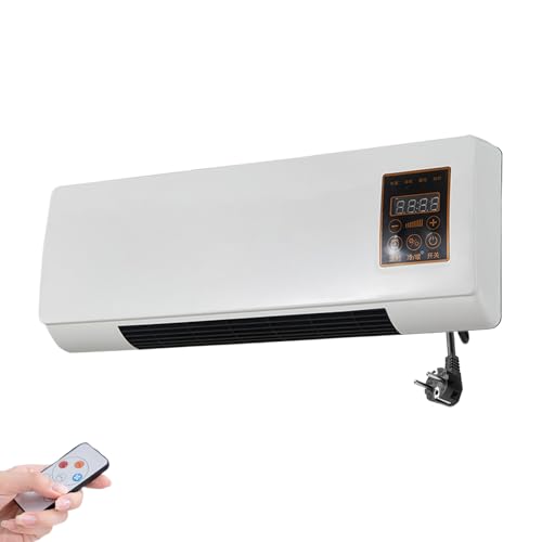 Botiniv Tragbares Klimagerät Mit Ventilator | Wand Raumklimagerät Tragbar | Fernbedienung Heizung Und Wind Für Haustiere Kinder Senioren Wohnzimmer Wohnungen von Botiniv