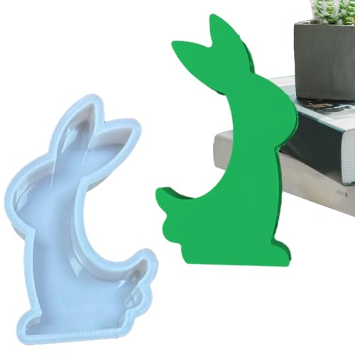 Silikonform Gießformen Ostern | Kaninchen Gießformen Hase | DIY Osterhase Silikonformen Gießform Silikon Gips | Giessform Silikon Ostern Hasenform für Sojawachs Kerzen von Botiniv