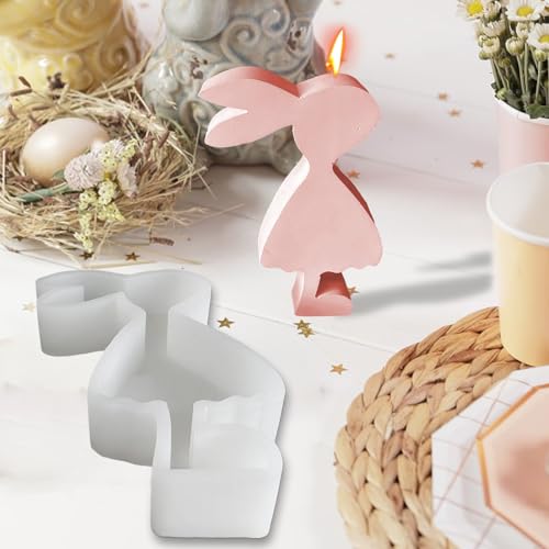 Silikonformen Gießformen Ostern | Silikonform Hase Frühling | 3D Rayher Silikon Gießform Ostern | Giessform Oosterhase | Gießformen Gips ostern | Silikonform Hasen für Gips Gießen von Botiniv