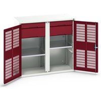 bott verso Kleiderspind mit Belüftung, mit 2 Fachböden, 4 Schubladem, Trennwand, BxTxH: 1050 x 550 x 1000 mm bott verso Kleiderspind mit Belüftung, mit 2 Fachböden, 4 Schubladem, Trennwand, BxTxH: 1050 x 550 x 1000 mm von Bott