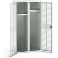 bott verso Kleiderspind mit Belüftung, mit 2 Fachböden und Trennwand, BxTxH: 1050 x550 x 2000 mm von Bott