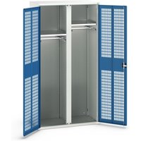 bott verso Kleiderspind mit Belüftung, mit 2 Fachböden und Trennwand, BxTxH: 1050 x550 x 2000 mm von Bott