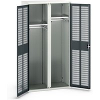 bott verso Kleiderspind mit Belüftung, mit 2 Fachböden und Trennwand, BxTxH: 1050 x550 x 2000 mm von Bott
