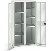 bott verso Kleiderspind mit Belüftung, mit 6 Fachböden und Trennwand, BxTxH: 1050 x550 x 2000 mm von Bott