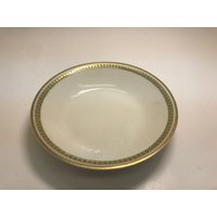 Set Mit 8 Theodore Haviland 5 "Dessert Schalen Grün Und Gold Getrimmt von BottomLineEnfield