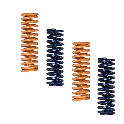 BouBou 4Pcs Ultimate Upgraded Blau/Gelb Flachbett-Nivellierfeder Extruderfeder für 3D-Drucker - Blau von BouBou