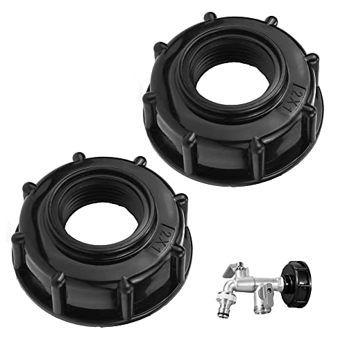 BouGPeng 2 Stück IBC Container Adapter Zubehör 1" Innengewinde S60x6 IBC Tankdeckel Adapter Ventiladapter Anschluss Zubehör für IBC Garten Tank Behälter & Wassertank Adapter 1000L BouGPeng 2 Stück IBC Container Adapter Zubehör 1" Innengewinde S60x6 IBC Tankdeckel Adapter Ventiladapter Anschluss Zubehör für IBC Garten Tank Behälter & Wassertank Adapter 1000L von BouGPeng